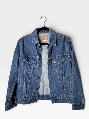 Gap Pioneer Vintage Denim Jacket Size 18 Jean Dark Wash (NOTE FLAW) (V)
